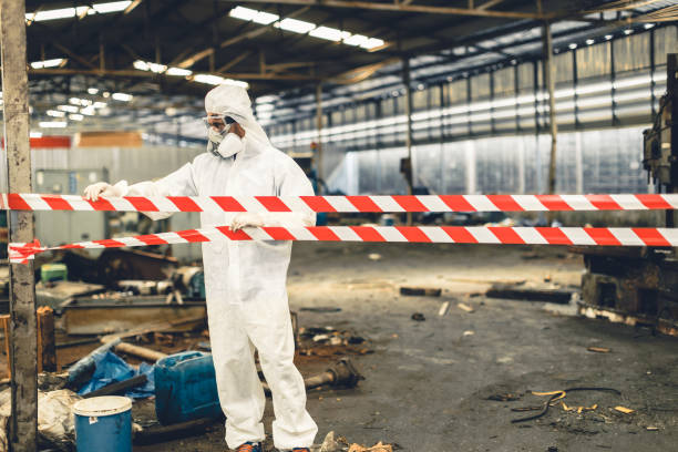 Professional Hoarding Cleanup technician working in Metuchen, NJ